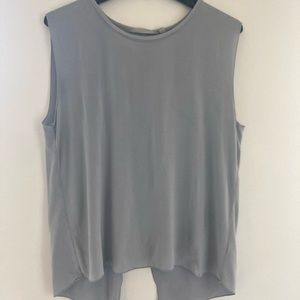 Athleta grey open back tank top. Size medium